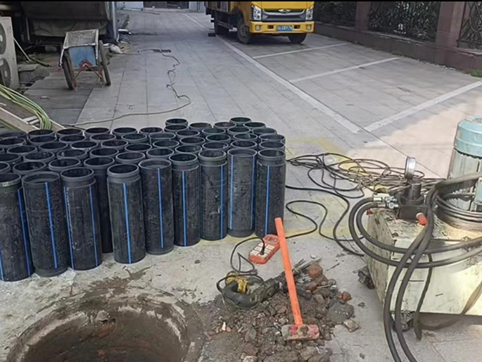 河西区街道PE置换管厂家 DN315置换管 非开挖管短管置换